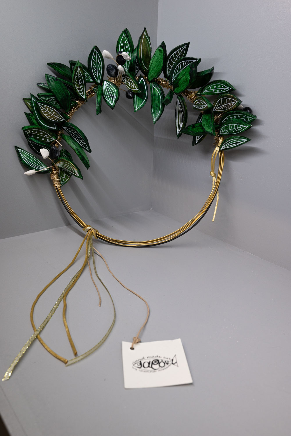 Στεφάνι Ελιάς, Χειροποίητο Κεραμικό Διακοσμητικό