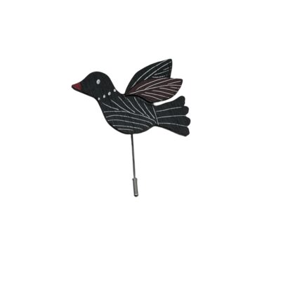 Καρφίτσα Ξύλινη "Πουλί"