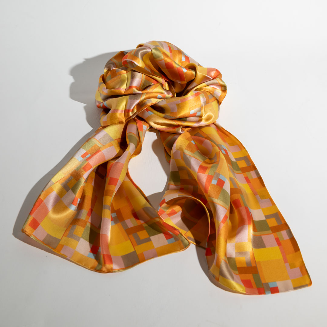 Συλλεκτικό ολομέταξο μαντήλι "Kindly Light", Johannes Itten