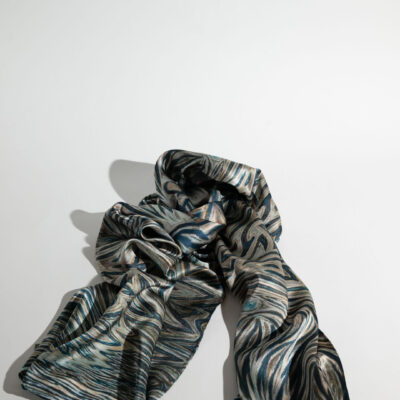 Συλλεκτικό ολομέταξο μαντήλι "Νερό", Τάκης Ιατρού