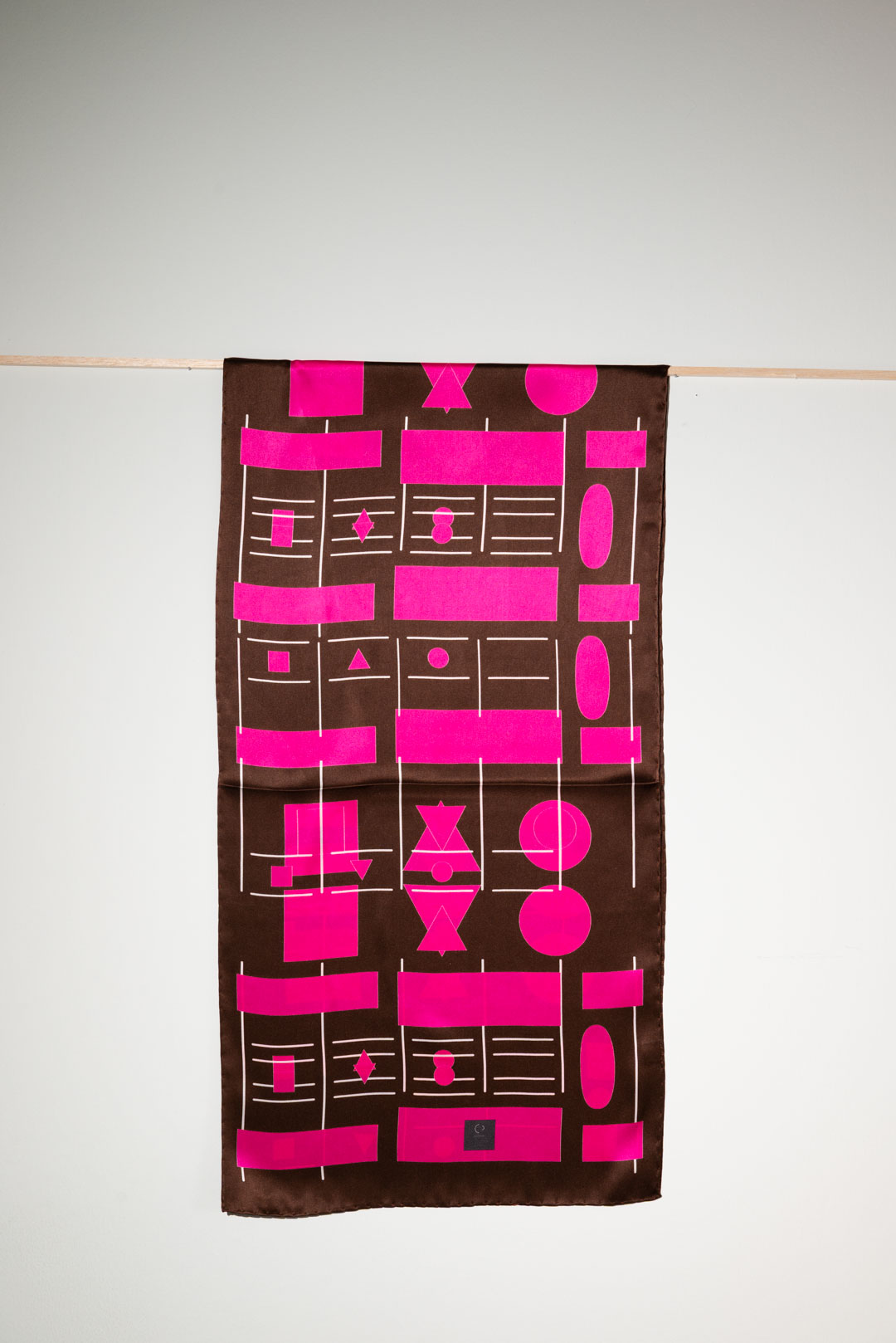 Συλλεκτικό ολομέταξο μαντήλι "Λογική", Ξενάκης Κωσταντίνου