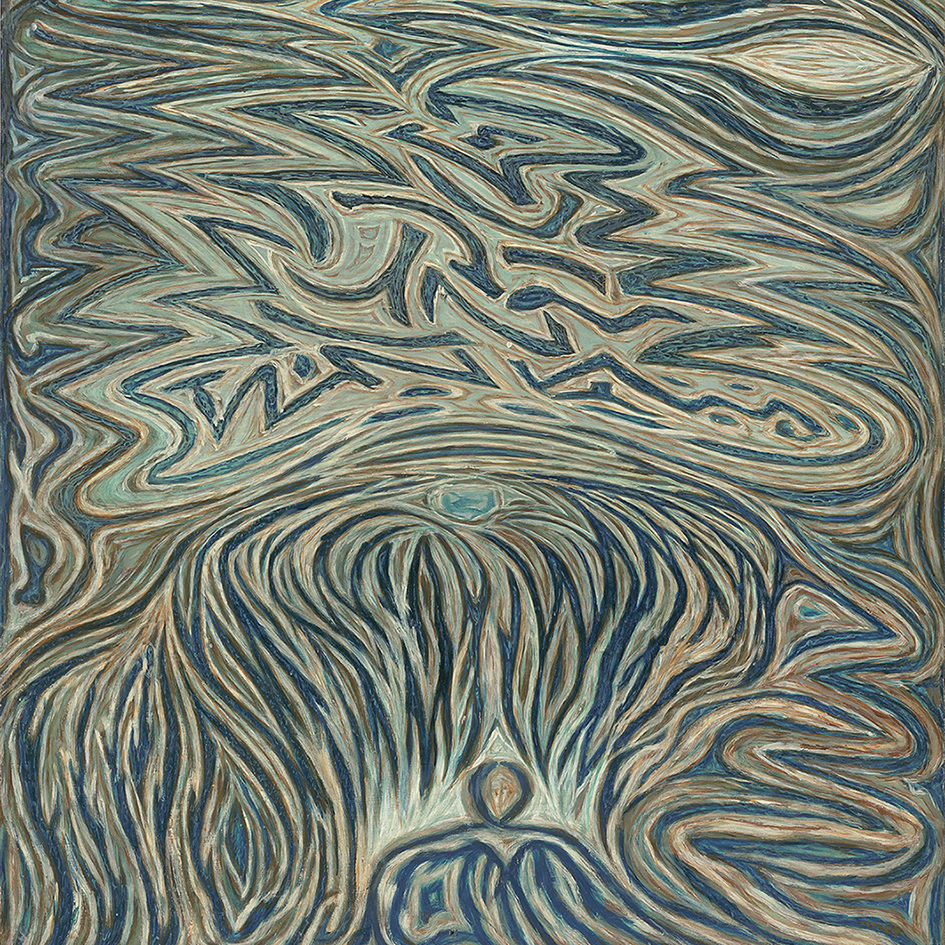 Συλλεκτικό ολομέταξο μαντήλι "Νερό", Τάκης Ιατρού