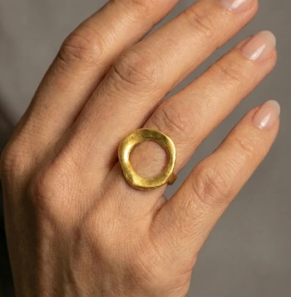 Eπίχρυσo Δαχτυλίδι «Κύκλος»